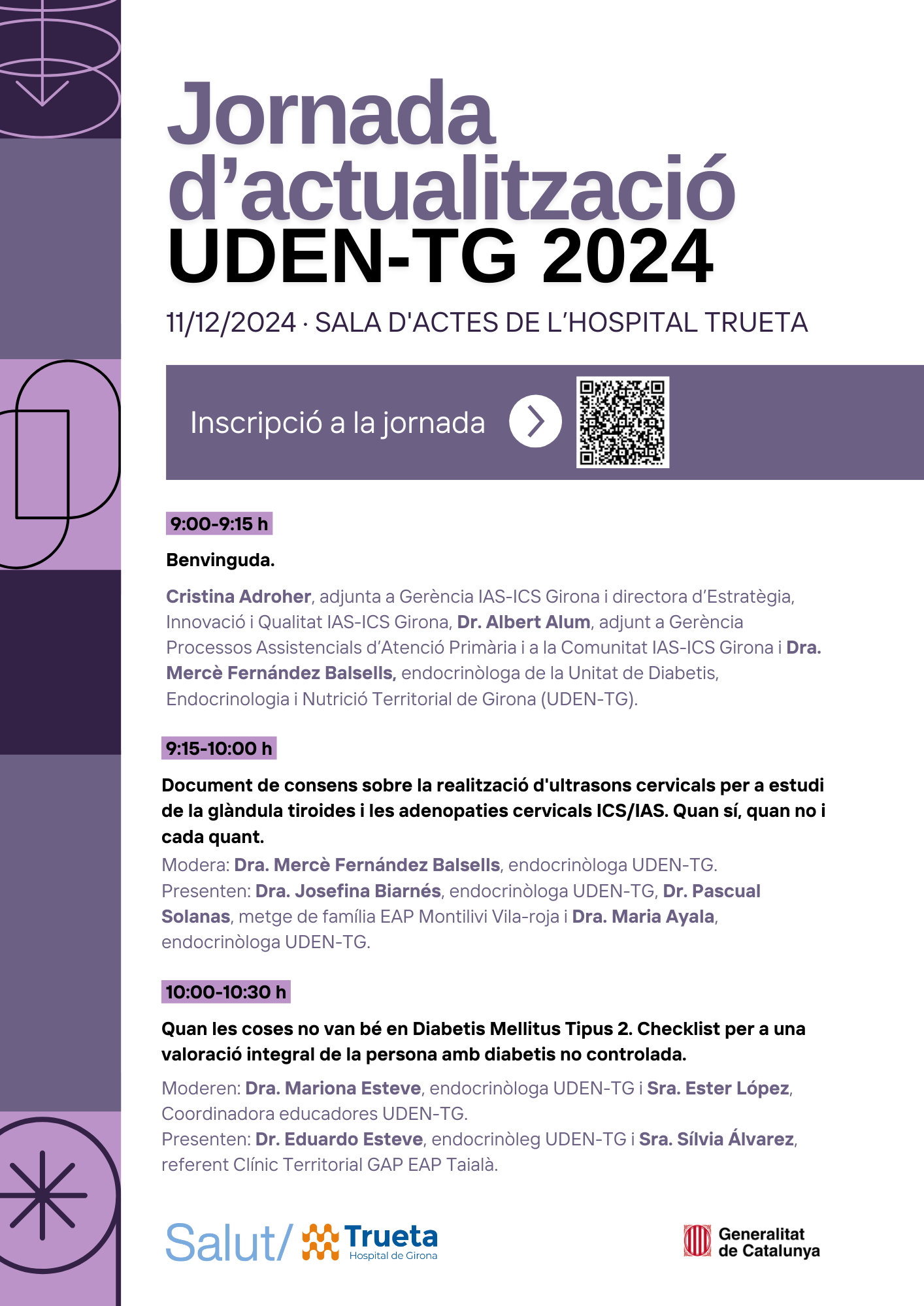 cartell de la jornada d'Actualització UDEN-TG 2024