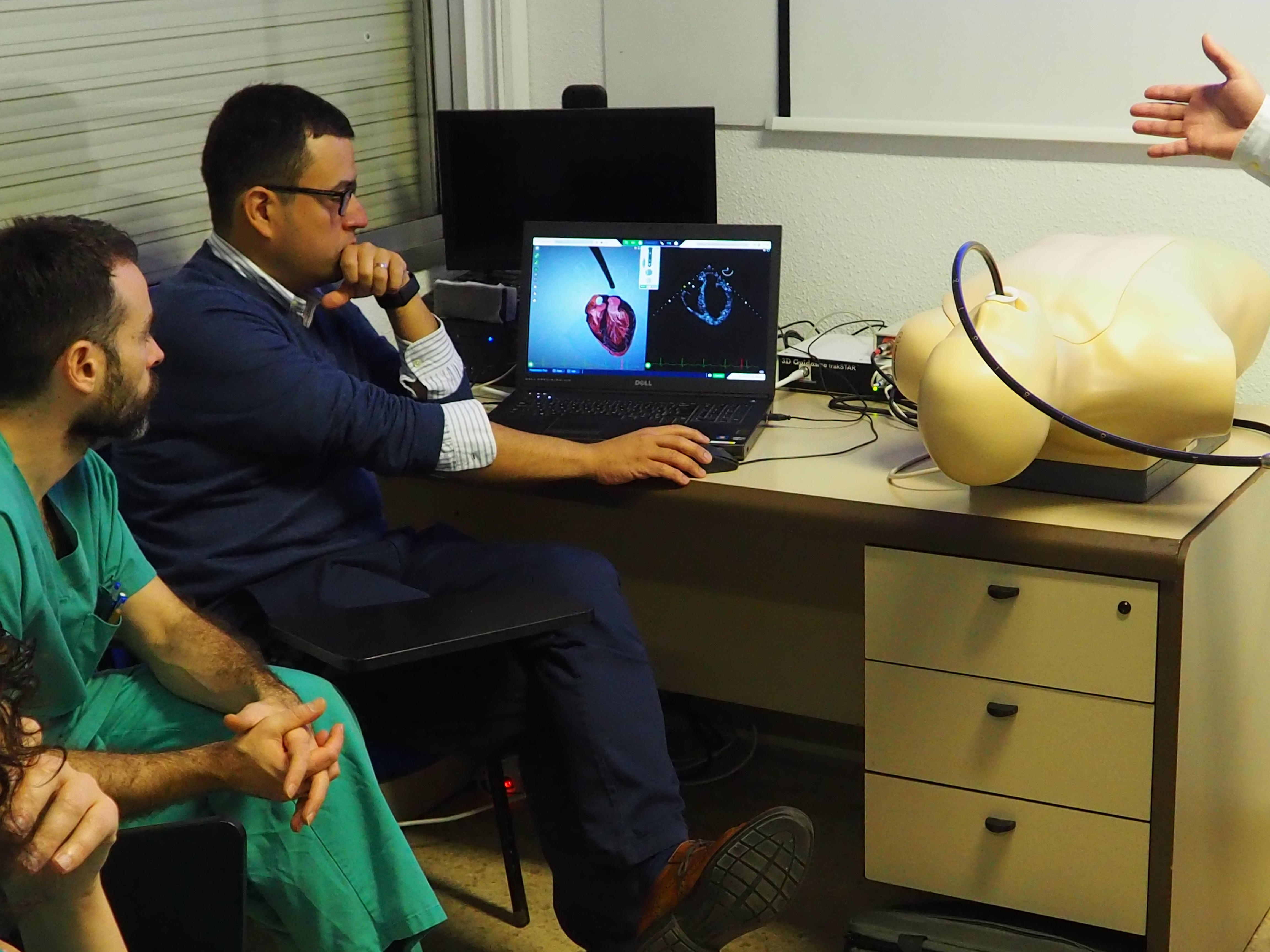 Professionals durant el curs d’ecocardiografia transesofàgica