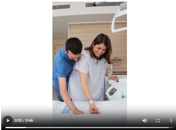 Captura del vídeo sobre l'àrea de maternitat del Trueta