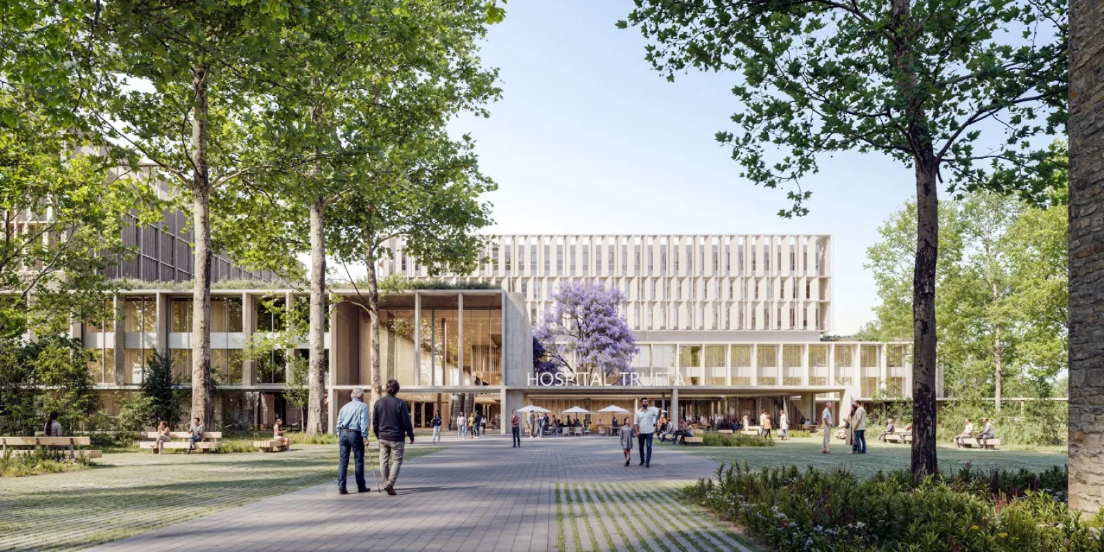 Imatge virtual del futur campus de salut de Girona 