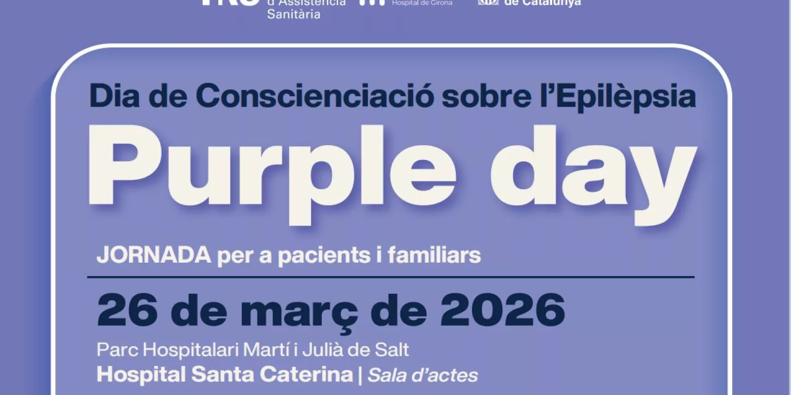 Detall del cartell amb les activitats programades en el marc del Dia de Conscienciació sobre l'Epilèpsia