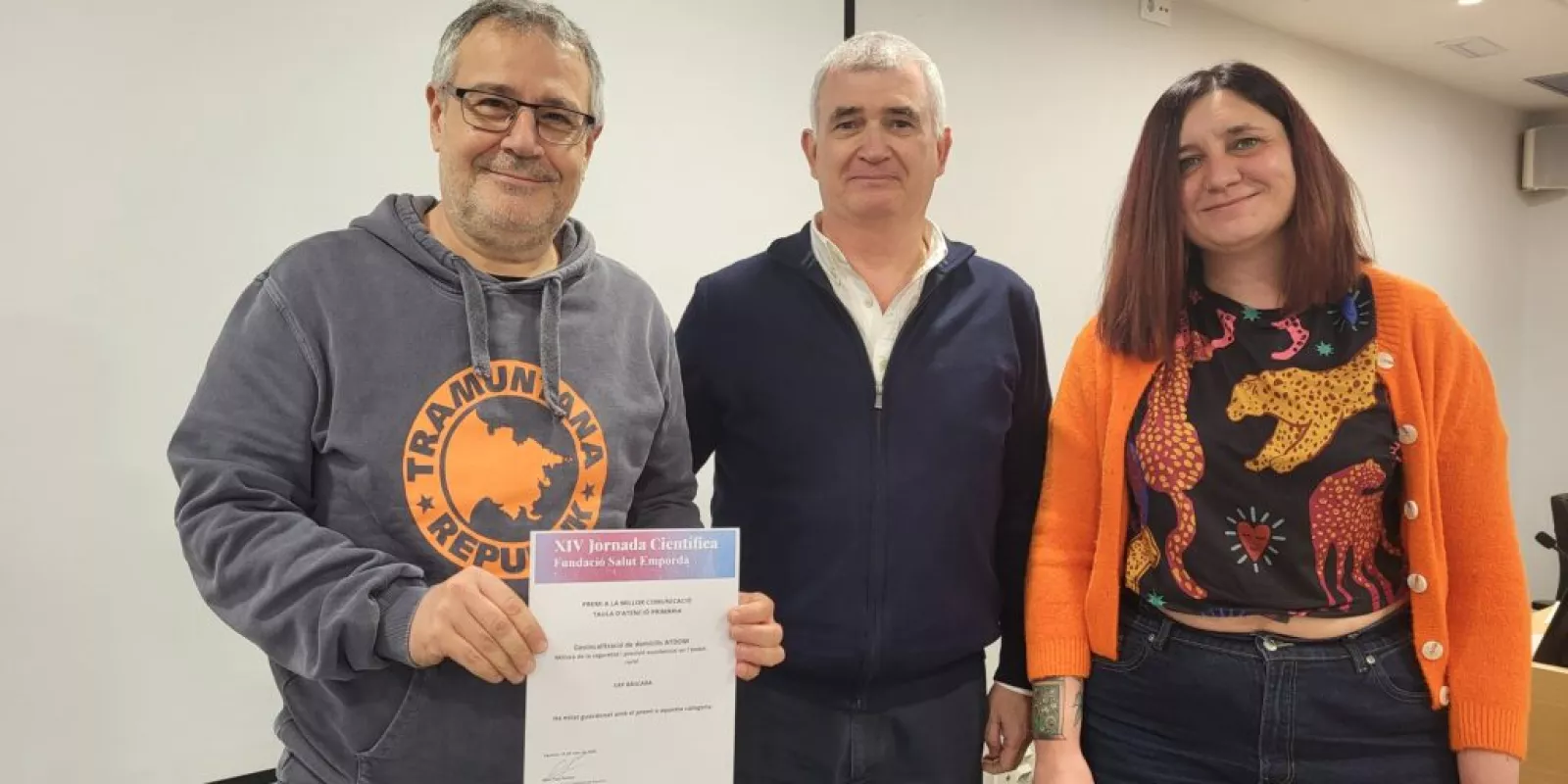 Josep Serra i Ariadna Jordà de l’EAP BÀSCARA