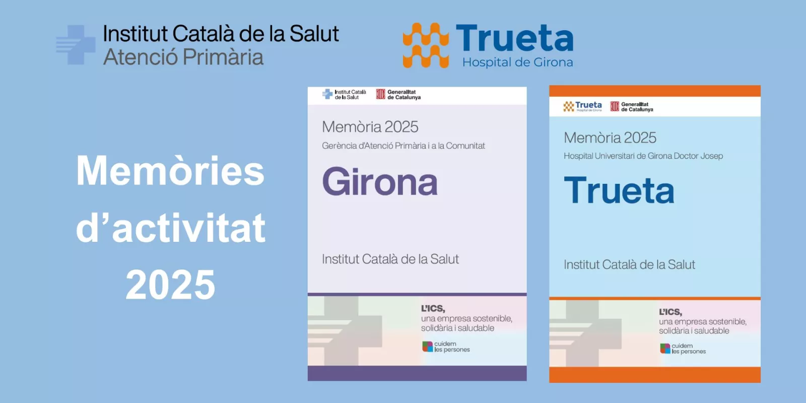 composició portades memòries d'activitat ICS Girona 2025