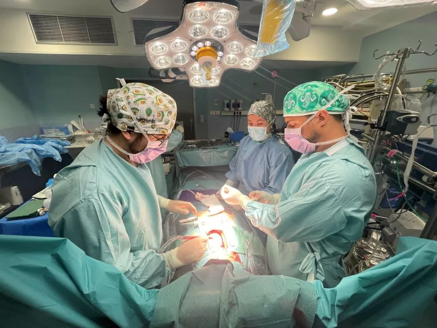 Intervenció a càrrec dels professionals del Servei de Cirurgia Cardíaca de l'Hospital Trueta que inclou un procediment d'ablació quirúrgica