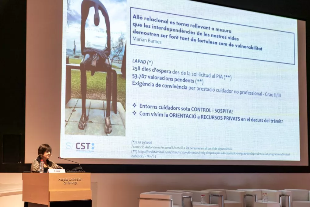 Professionals de l’àmbit d’Atenció Primària i Comunitària de l’ICS Girona, presents en la Jornada de Treball Social Sanitari