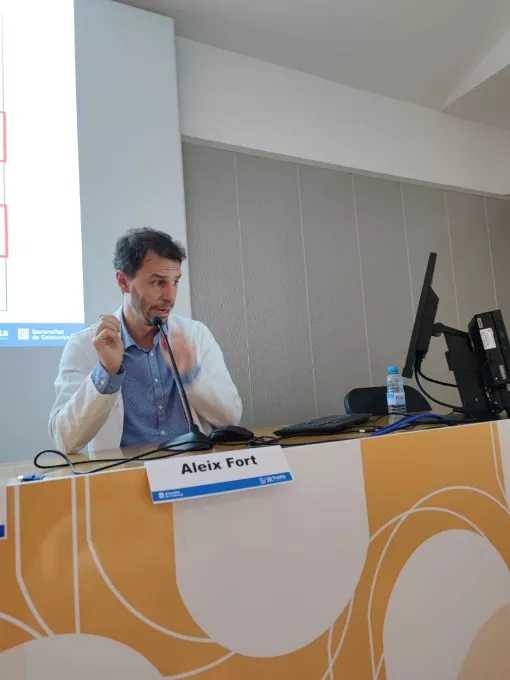 Imatge de la segona edició del Curs d’Actualització celebrat a la sala d’actes de l’Hospital Universitari de Girona Dr. Josep Trueta.
