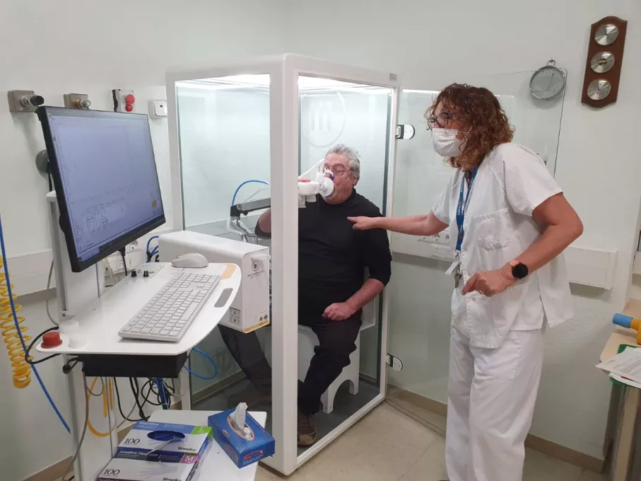 onsulta del Gabinet de Proves Funcionals Respiratòries del Servei de Pneumologia del Trueta i Santa Caterina