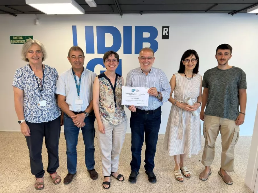 Acte d'entrega del Premi de Recerca en Sèpsia i Malalties Infeccioses a la seu de  l’IDIBGI