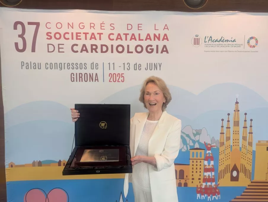 La presidenta de la Fundació Privada Daniel Bravo, Margaret Littleton.  