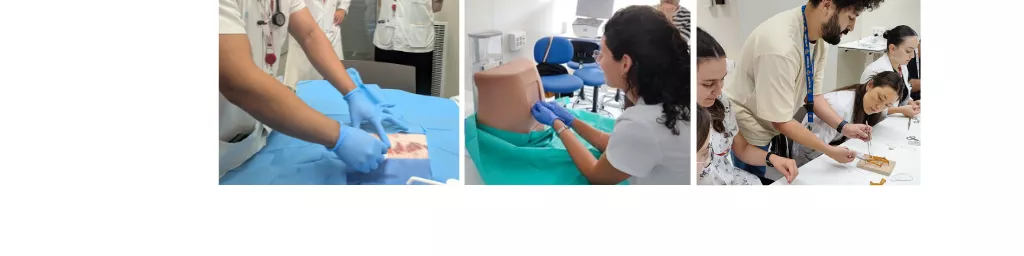 Diverses activitats realitzades a la sala d'activitats tècniques del Centre de Simulació Clínica de l'Hospital Trueta 