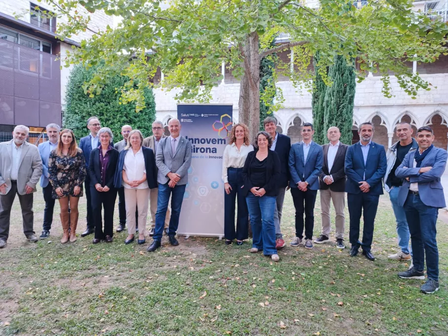Representants de les diferents institucions que impulsen la Càtedra Girona Innovació en Salut.