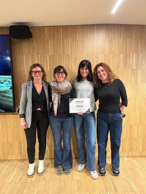 Imatge de l'entrega de premis de les jornades d'experiències APiC a l'EAP Girona