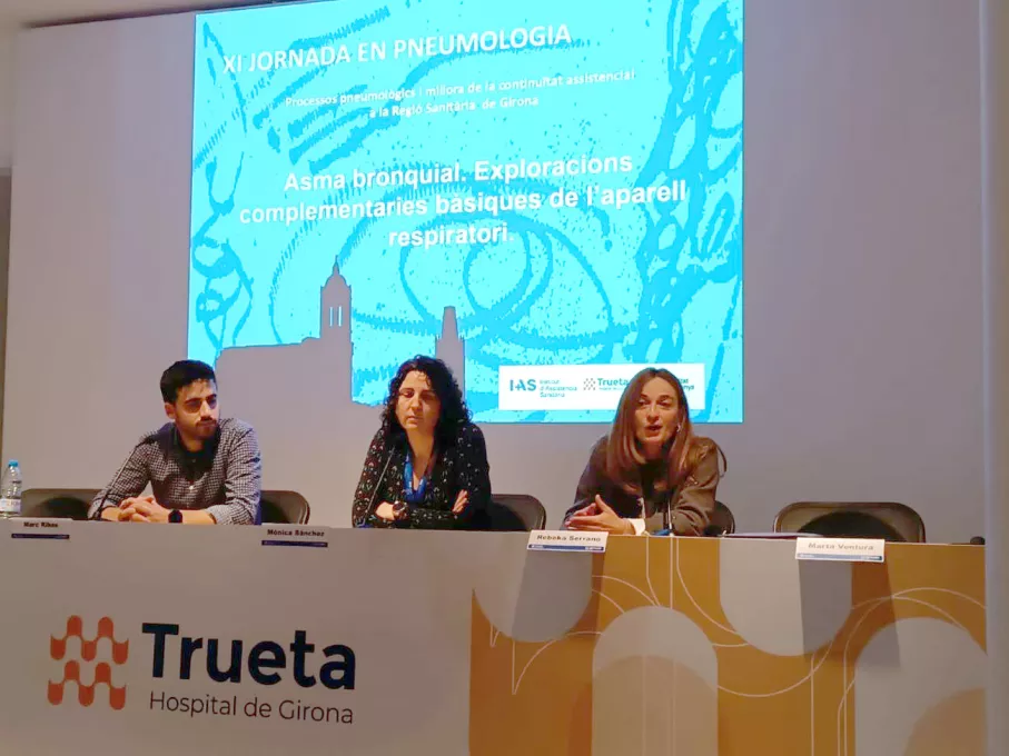 Ponents de la Jornada de Pneumologia 2025 celebrada a la sala d'actes de l'Hospital Trueta