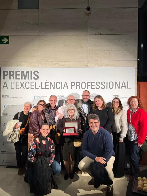 Representants de l'EAP Canet de Mar a l'acte d'entrega de guardons del col·legi de Metges de Barcelona.