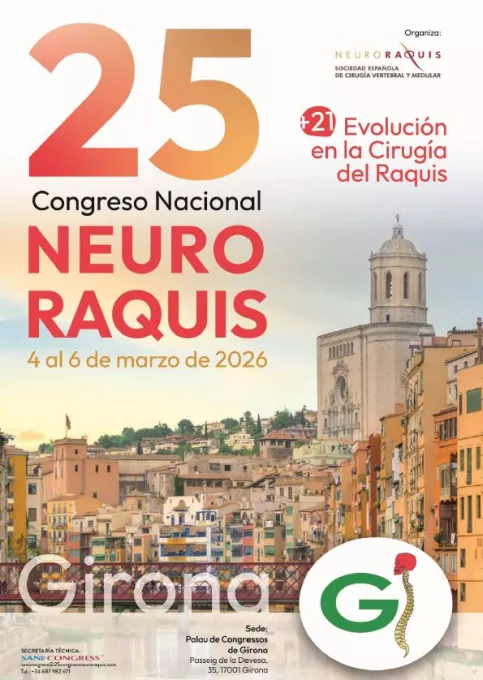 Disseny del cartell promocional del Congrés de Neuroraquis celebrat a Girona