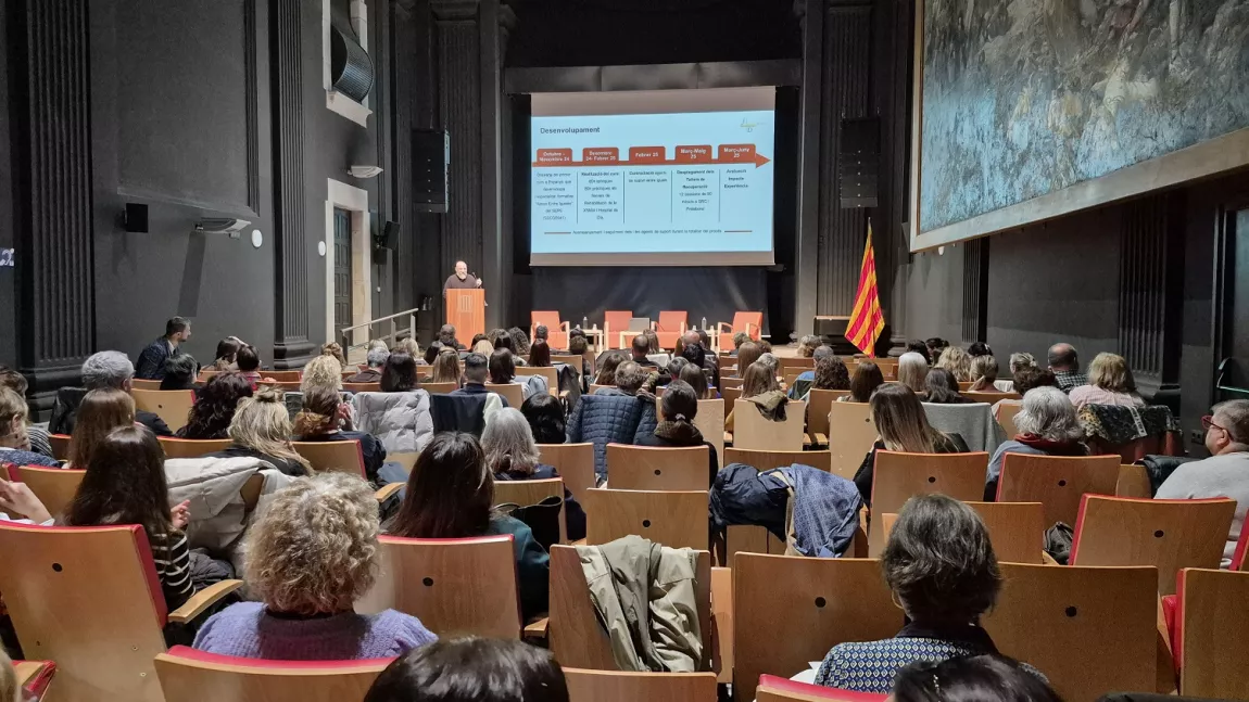 Imatge general de la jornada d'experiència del pacient i humanització organitzada per la Regió Sanitària de Girona. 
