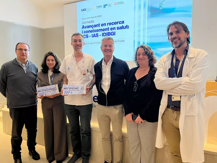 Fotografia dels professionals premiats als premis de recerca Trueta, IAS i IDIBGI