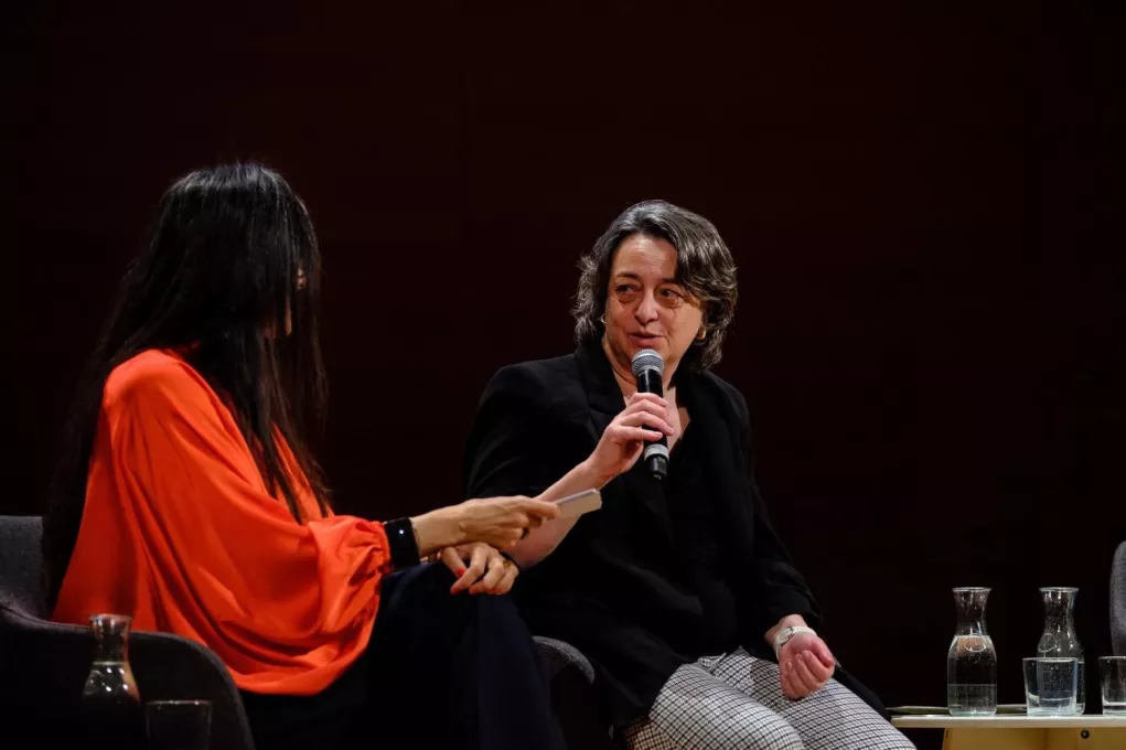 Intervenció d''Angels Morales durant l'acte centrals dels 70 anys del Trueta