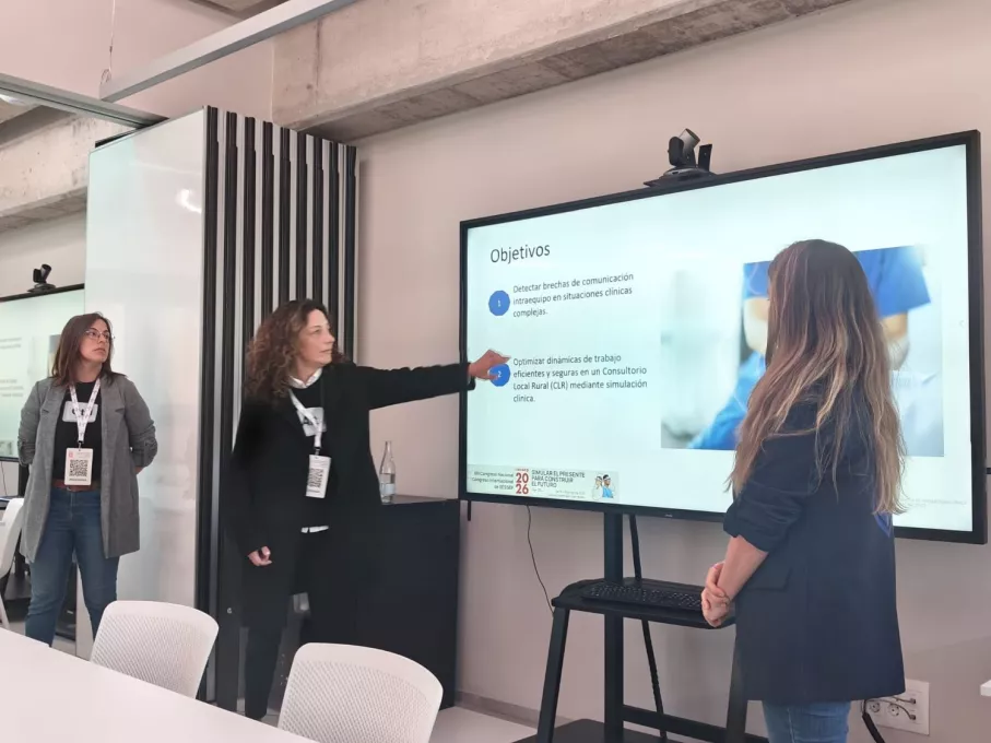 Les facilitadores de simulació de l'equip d'atenció primària de Tordera durant l'assistència al congrés de la SESSEP