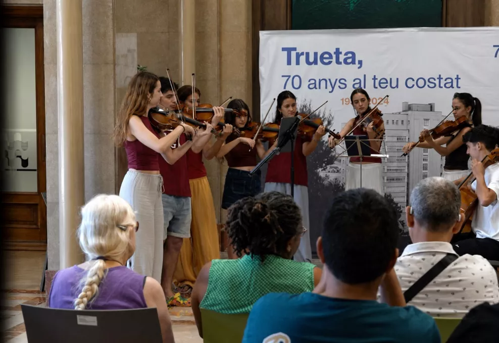 Concert de la Jove Orquestra de les Comarques Gironines a l'Hospital Trueta