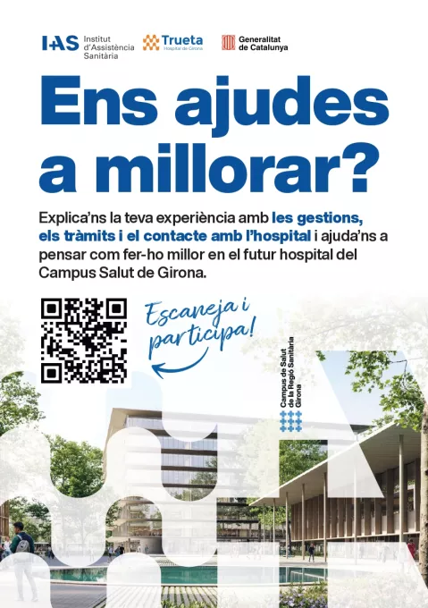 cartell grups focals enfocats a la ciutadania per al futur campus salut Girona