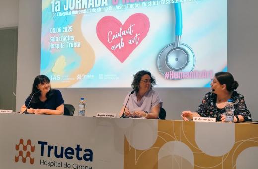 Taula inaugural de la 1a Jornada d'Humanització de l'Hospital Trueta i l'IAS 