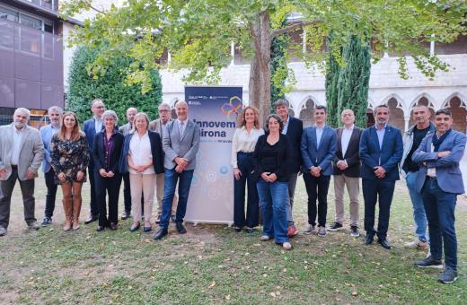 Representants de les diferents institucions que  impulsen la càtedra Girona Innovació en Salut.
