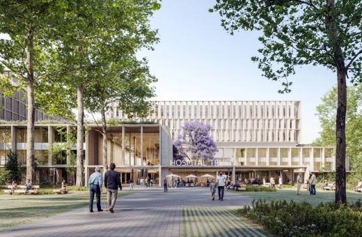 Imatge virtual del futur campus de salut de Girona 