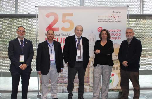 Inauguració del congrés de neuroraquis que se celebra al palau de congressos de Girona amb amplia representació de professionals del Servei de Neurocirurgia del Trueta.