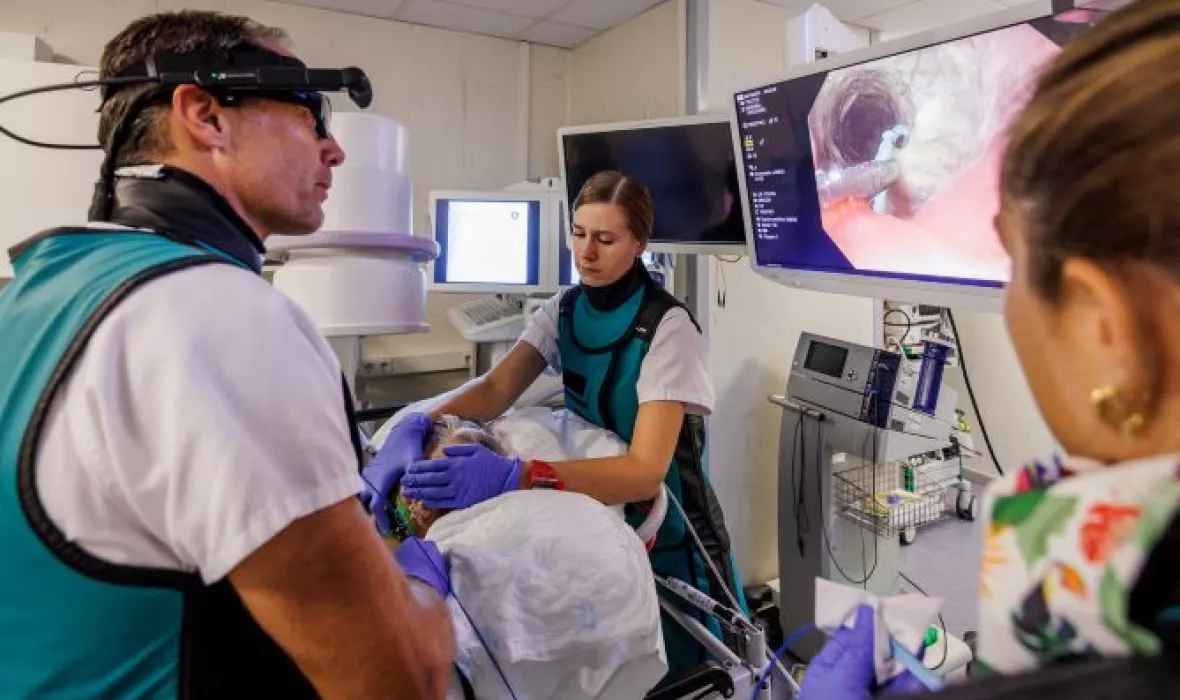 Procediment a l'àrea d'endoscòpies del Trueta