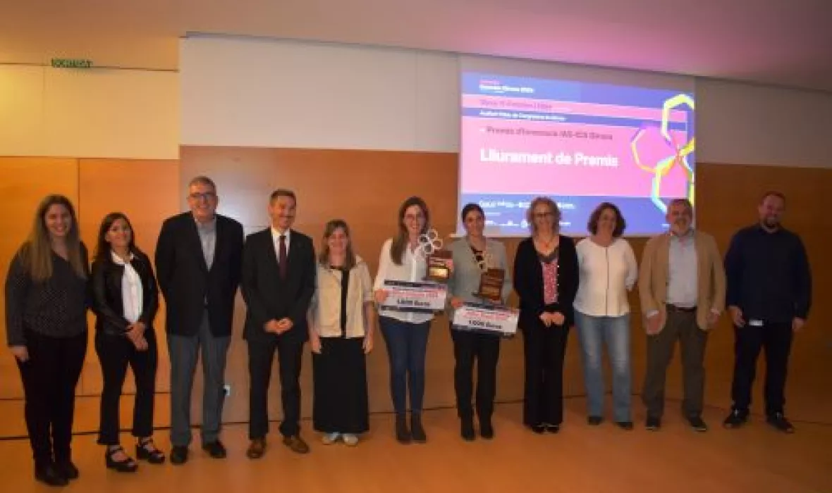 Representants de les entitats i els projectes premiats als premis Innovem Girona