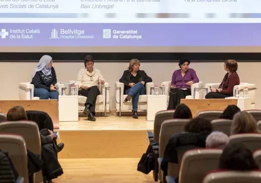 Professionals de l’àmbit d’Atenció Primària i Comunitària de l’ICS Girona, presents en la Jornada de Treball Social Sanitari
