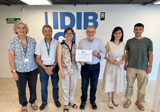 Entrega del premi de Recerca en Sèpsia i Malalties Infeccioses de la Regió Sanitària de Girona