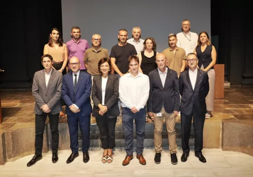 Representants de les diferents entitats que integren el grup permanent encarregat de desenvolupament del Campus de  Salut de Girona