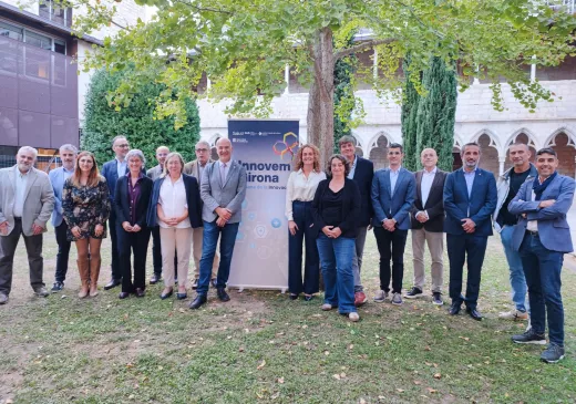 Representants de les diferents institucions que  impulsen la càtedra Girona Innovació en Salut.
