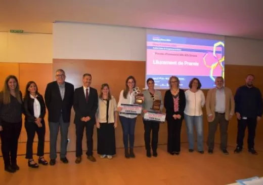 Representants de les entitats i els projectes premiats als premis Innovem Girona