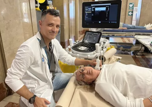 Proves a la ciutadania a l'Hospital Trueta en el marc del Dia Mundial de l'Ictus