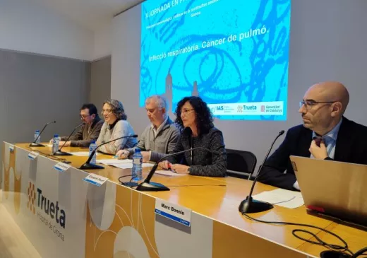 Taula inaugural de la Jornada de Pneumologia organitzada pel Servei dePneumologia del Trueta i el Santa Caterina