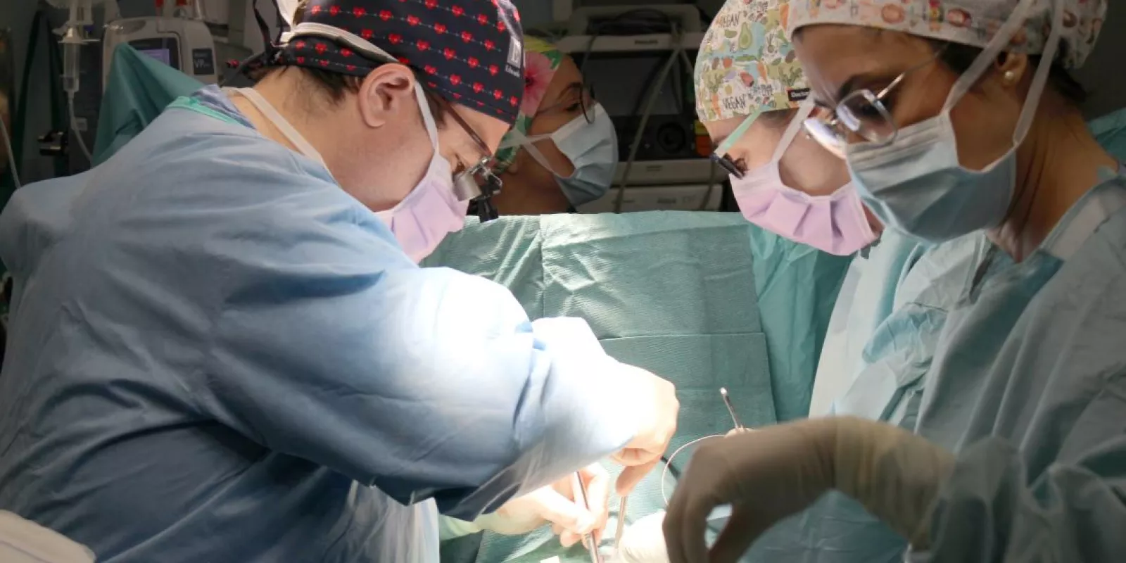 Intervenció del Servei de Cirurgia Cardíaca de l'Hospital Trueta per implantar una pròtesi valvular mitral.