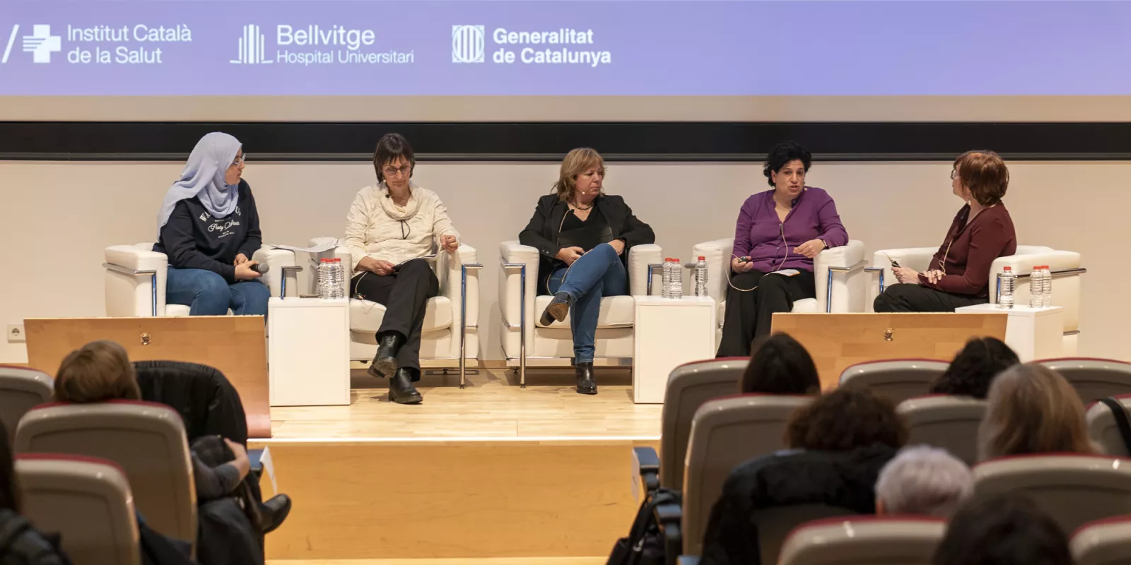 Professionals de l’àmbit d’Atenció Primària i Comunitària de l’ICS Girona, presents en la Jornada de Treball Social Sanitari