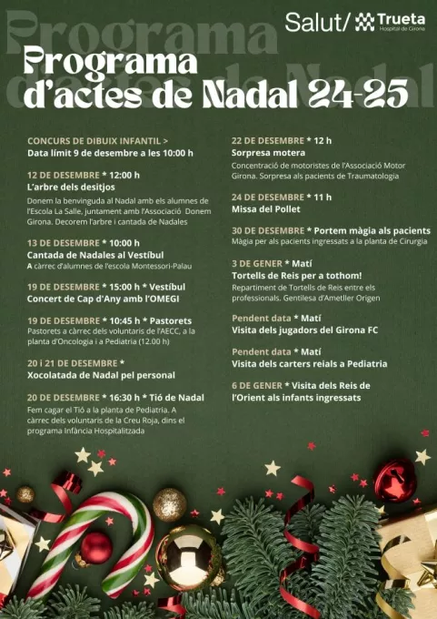 Programa d'activitats Nadal 2024 Trueta