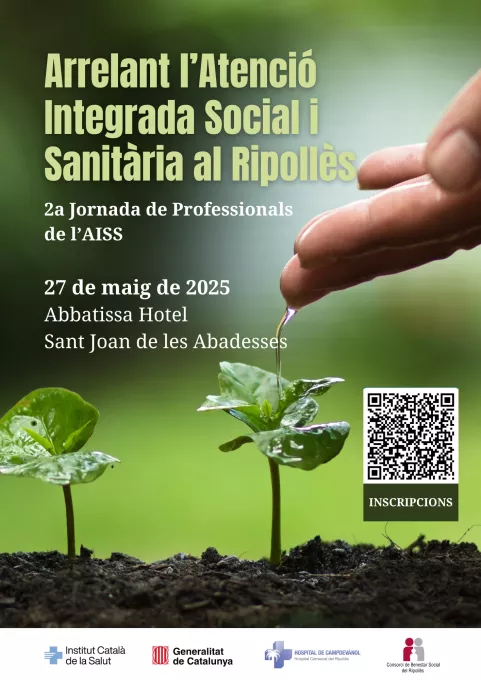 Cartell 2a Jornada de l'Atenció Integrada Social i Sanitària del Ripollès