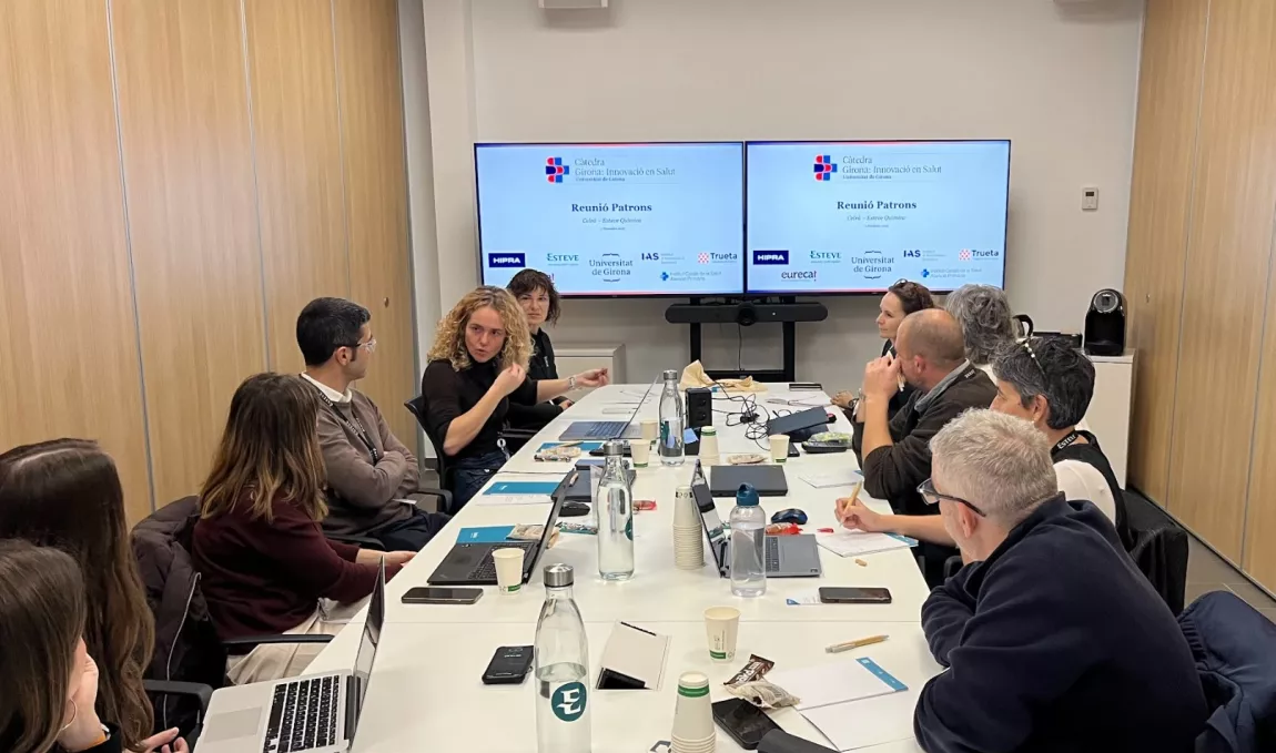 Reunió de representants de les diferents entitats que formen la Càtedra Girona Innovació en Salut