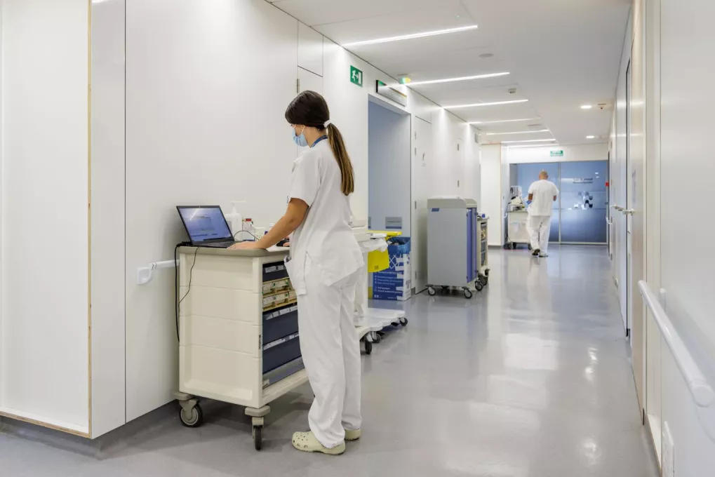 Passadís de la Unitat d'Ictus del Servei de Neurologia del Trueta