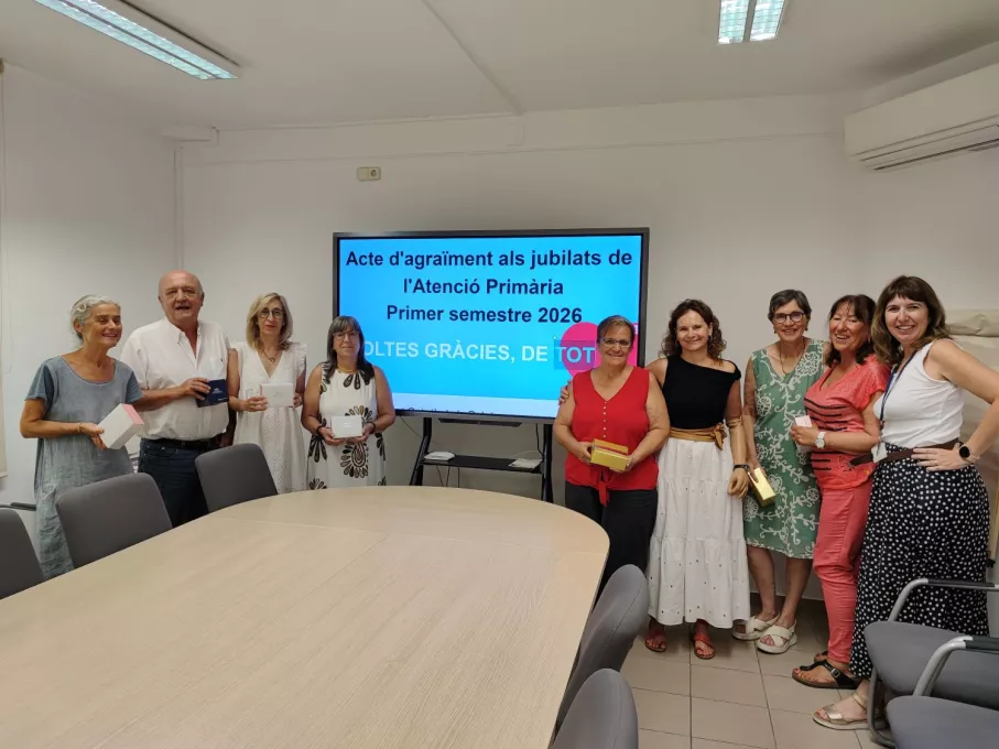 Professionals jubilats durant els primer semestre de 2026 a l'Atenció Primària de l'ICS a Girona