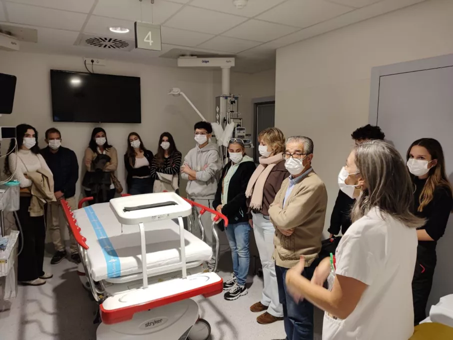 Visita a l'àrea d'urgències en el marc de la Jornada de Portes Obertes organitzada per l'Hospital Josep Trueta