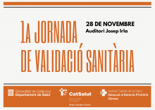 Imatge del cartell de la 1a Jornada de validació Sanitària de Girona 