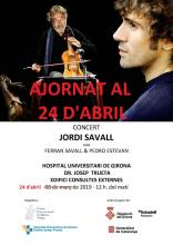 Cartell de la actuació d'en Jordi Savall al Trueta.