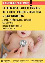 Cartell concentració pediatra CAP Garrotxa
