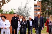 Una representació de la Diputació visitant el Parc Hospitalari Martí i Julià